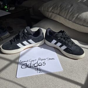 Adidas Black and White Athletic Shoes